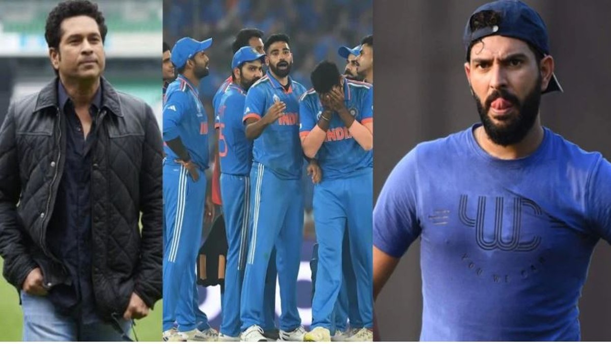 Tendulkar consoles players after the World Cup Defeat, interacts with Virat & Rohit Sharma