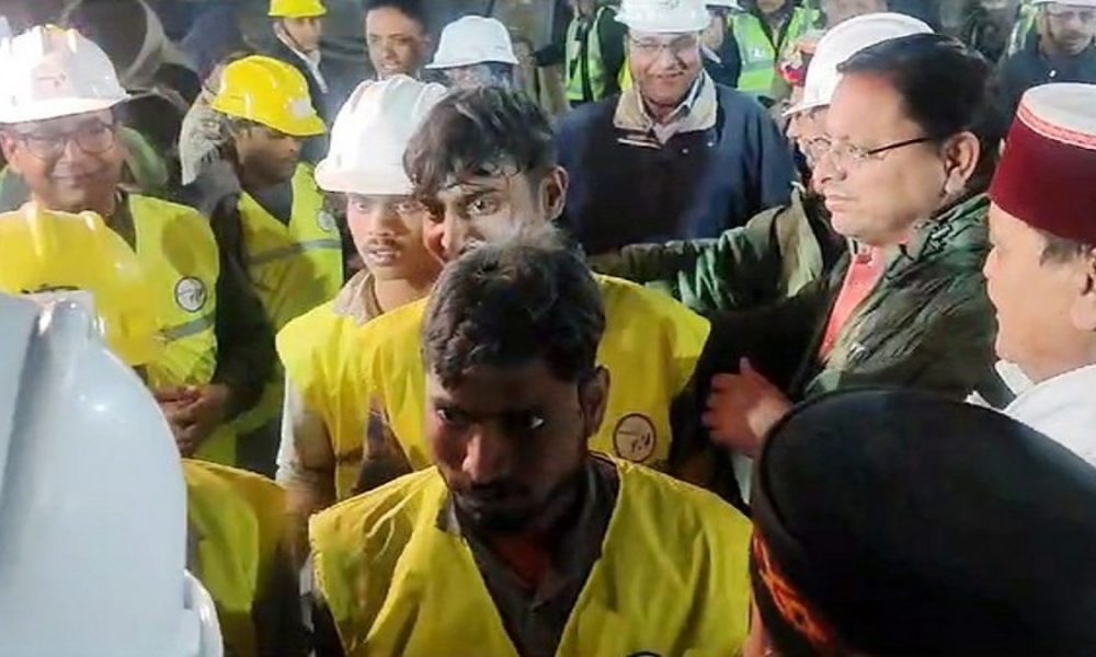 Indian envoy to UK praises ‘heroic acts’ as 41 trapped workers rescued from Uttarkashi tunnel