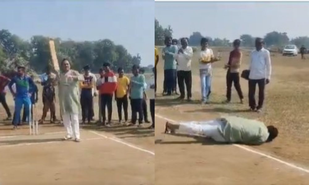 BJD MLA gets injured while playing cricket, video goes viral