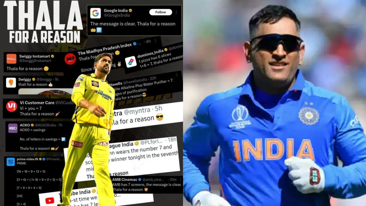 “Thala for a reason,” Google India pays homage to MS Dhoni; Swiggy, Jio, Star Sports and more joins, netizens react