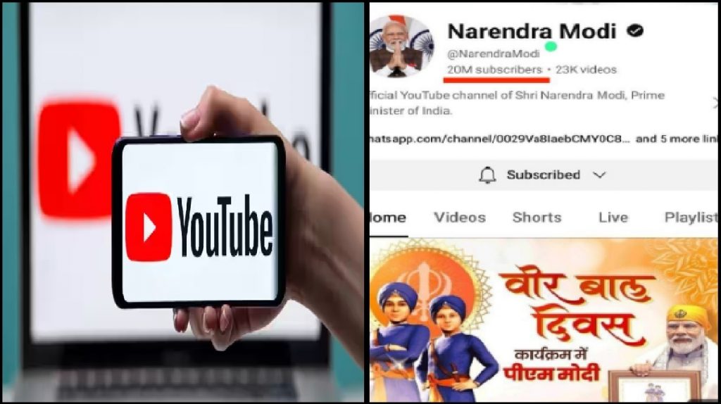 Modi -- YouTube subscribers