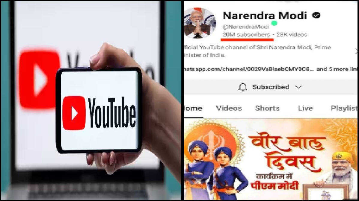 PM Modi is Number 1 on YouTube, becomes first world leader to have 2 crore subscribers