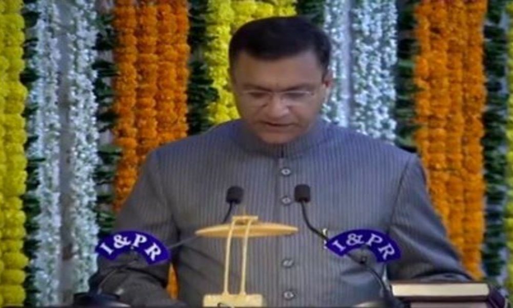 AIMIM MLA Akbaruddin Owaisi takes oath as Pro-tem Speaker of Telangana Assembly