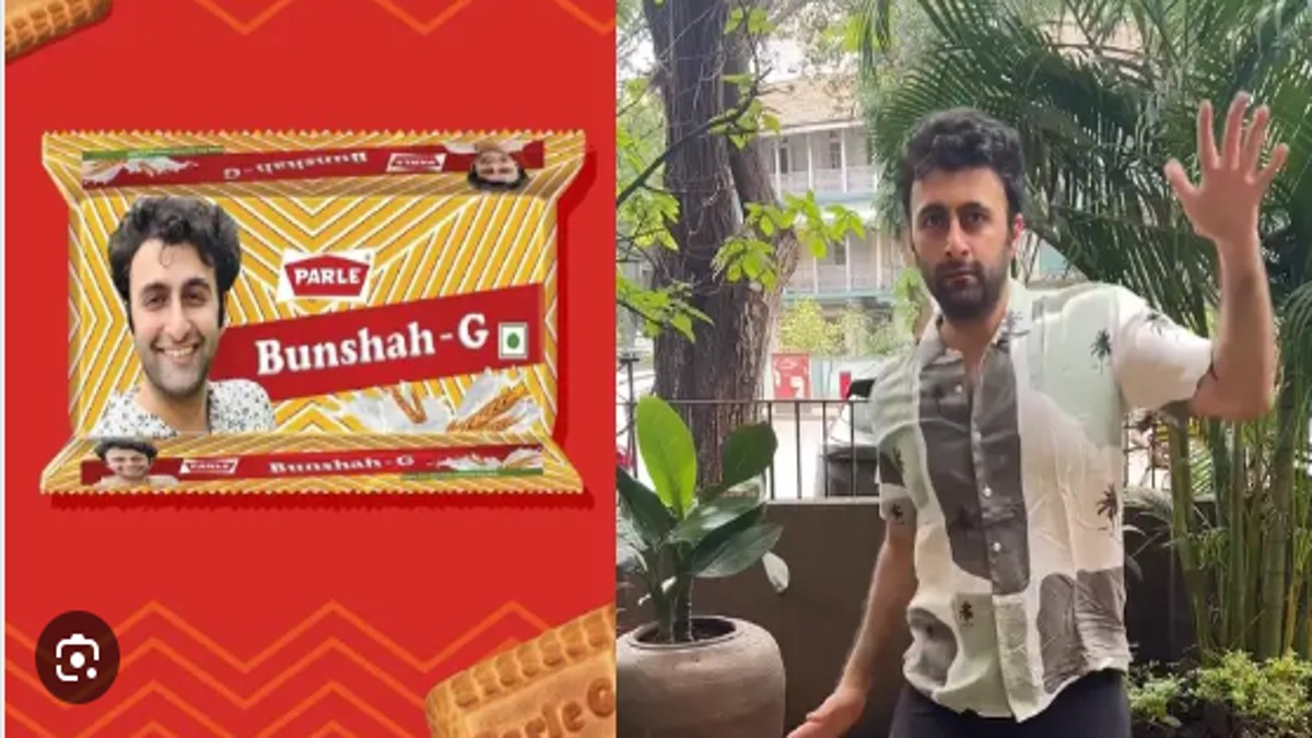 Parle G biscuit gets make-over with Social Media Influencer Zervaan Bunshah on biscuit packet