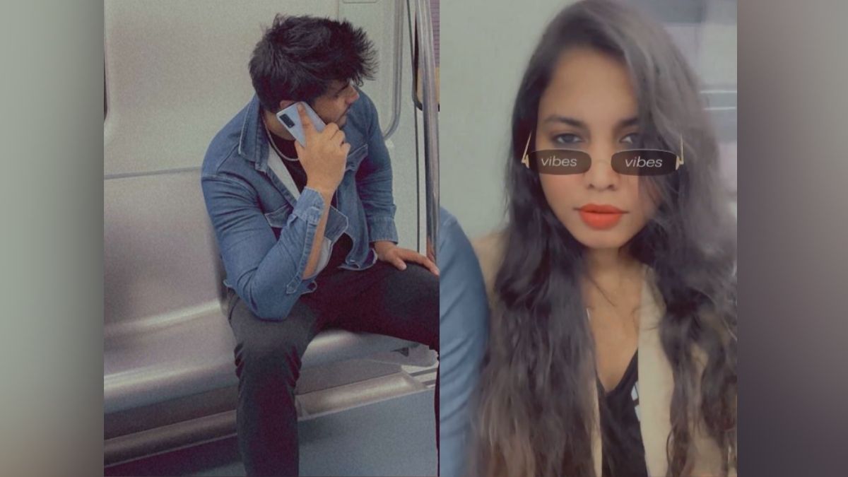 Delhi Metro Viral: “Usko mujhse bacha lo”, says woman, shares her picture sitting next to a random guy inside metro train
