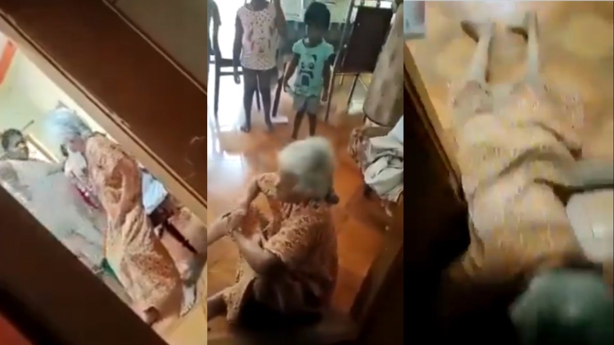 Video: Kerala woman beats mother-in-law, throws her off the bed in front of children