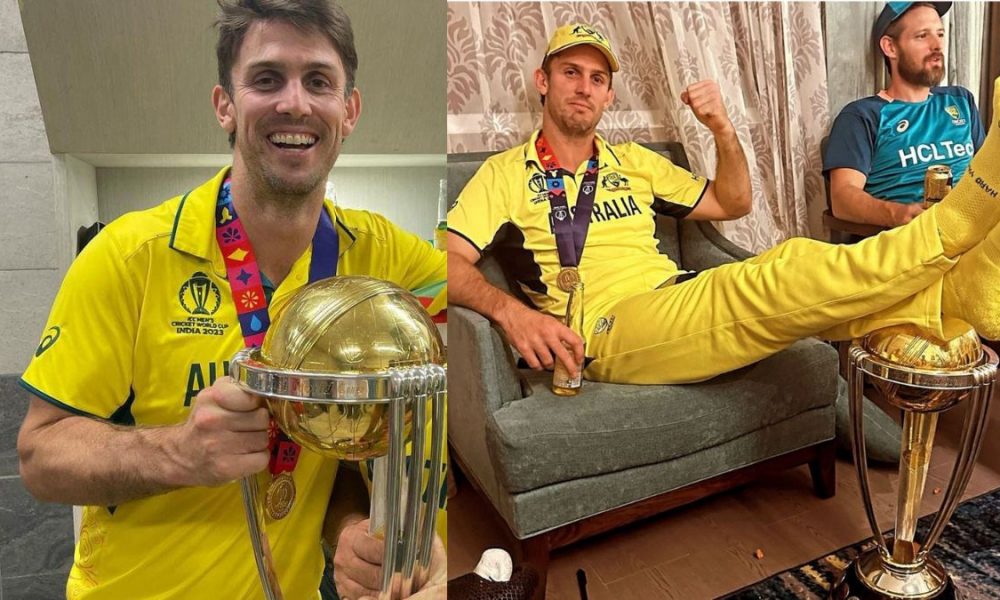 ‘Would like to do it again’: Mitchell Marsh’s brazen reply on ‘feet over CWC trophy’ row