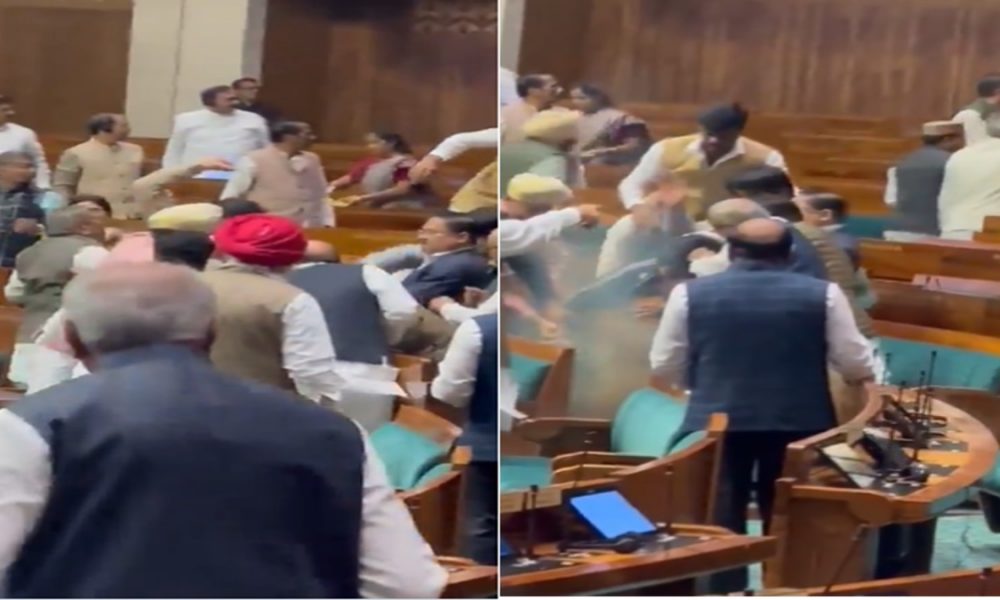 Lok Sabha intruder slapped, thrashed by Parliamentarians, VIDEO surfaces