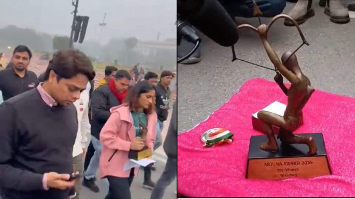 Wrestler Vinesh Phogat returns her Khel Ratna and Arjuna Award as sign of protest, netizens react