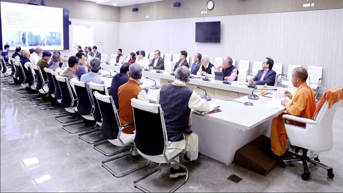 Uttar Pradesh: CM Yogi Adityanath holds meeting with officials ahead of Ram Mandir consecration