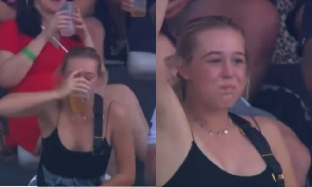 SA T20 League 2023: VIDEO of girl chugging down glass of beer during match goes viral, netizens react