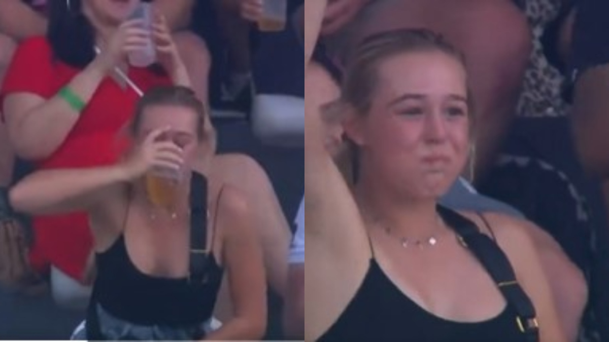SA T20 League 2023: VIDEO of girl chugging down glass of beer during match goes viral, netizens react