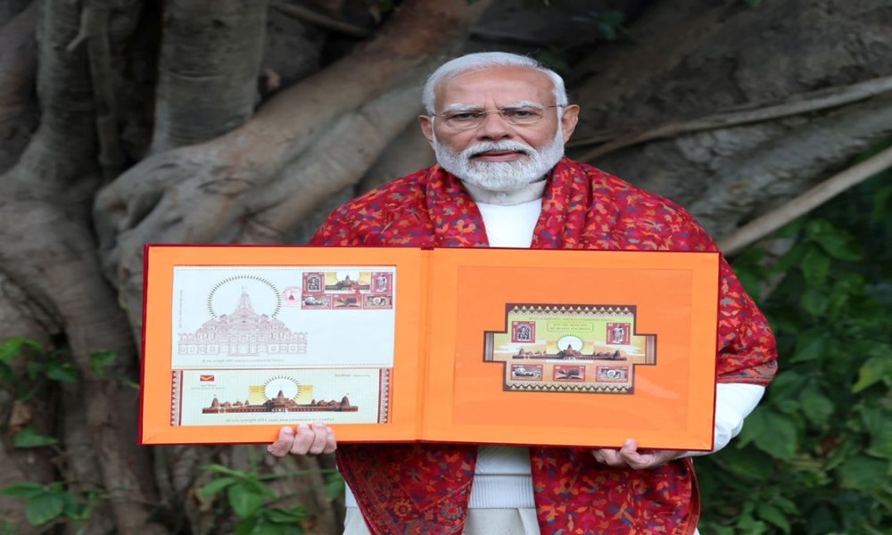 PM Modi releases postal stamps dedicated to Ram Mandir & ‘book of stamps’ on Lord Ram