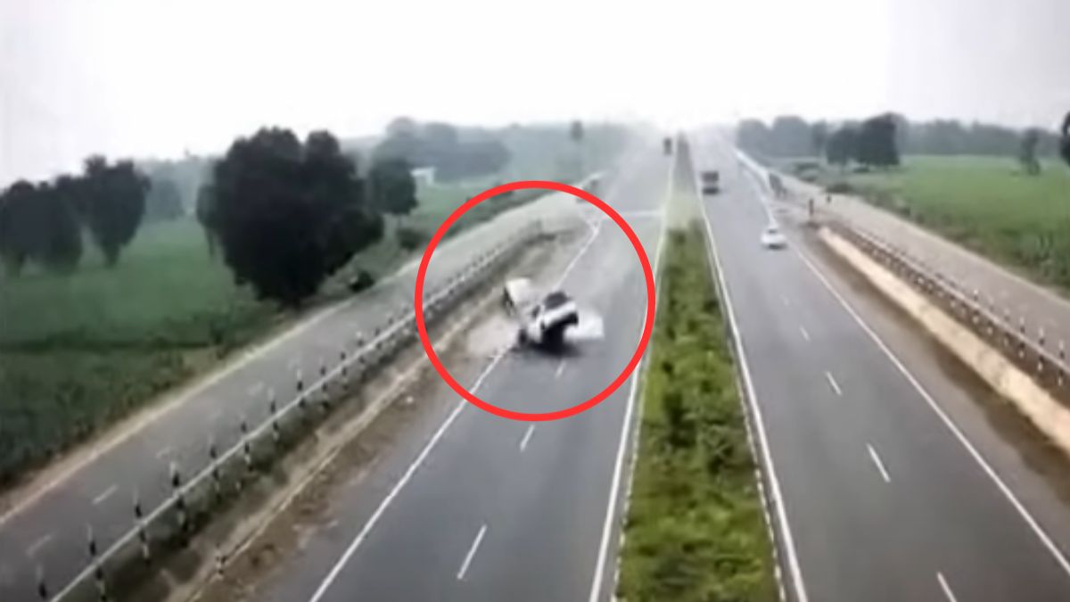 Andhra: Two cars collide head-on, accident caught on camera; disturbing footage surfaces