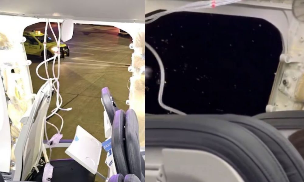 Watch: Alaska Airlines Boeing 737 MAX 9 aircraft loses door mid-air, passenger captures chilling video