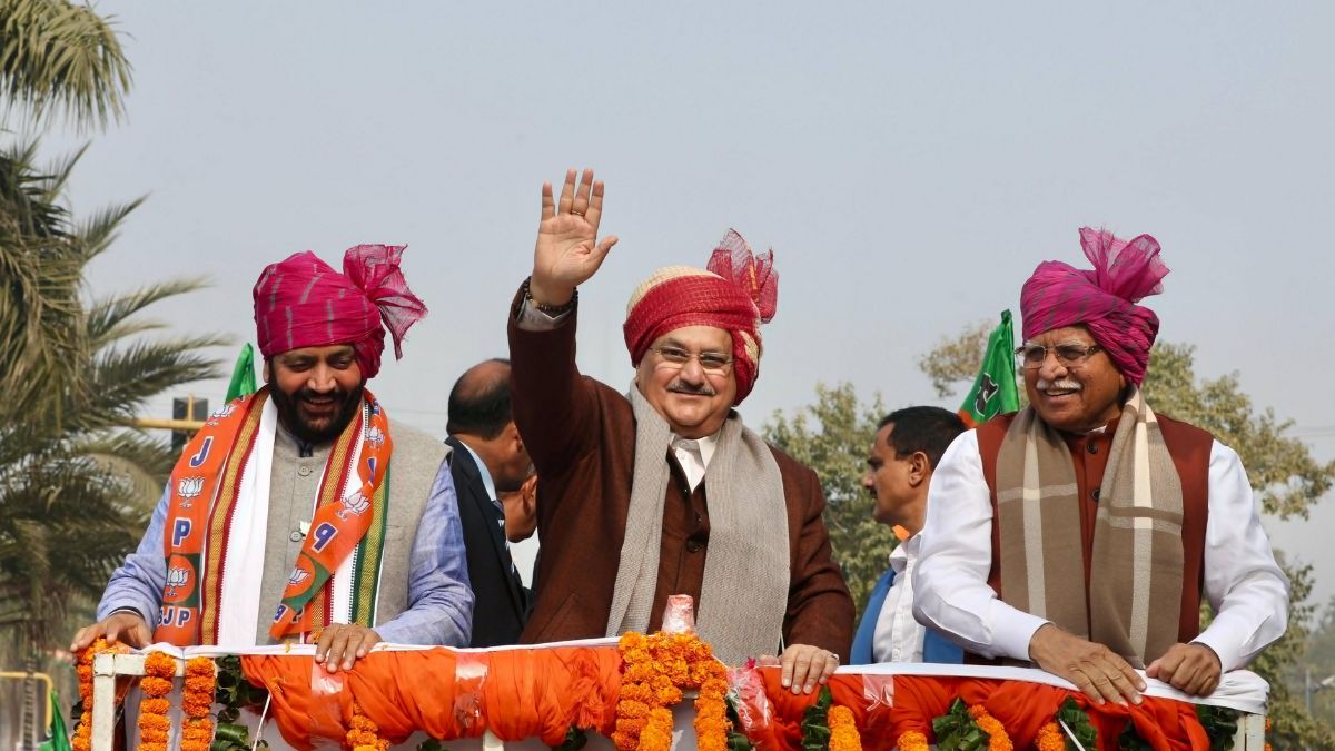 BJP gears up for 2024 elections: JP Nadda, ML Khattar hold roadshow in Haryana