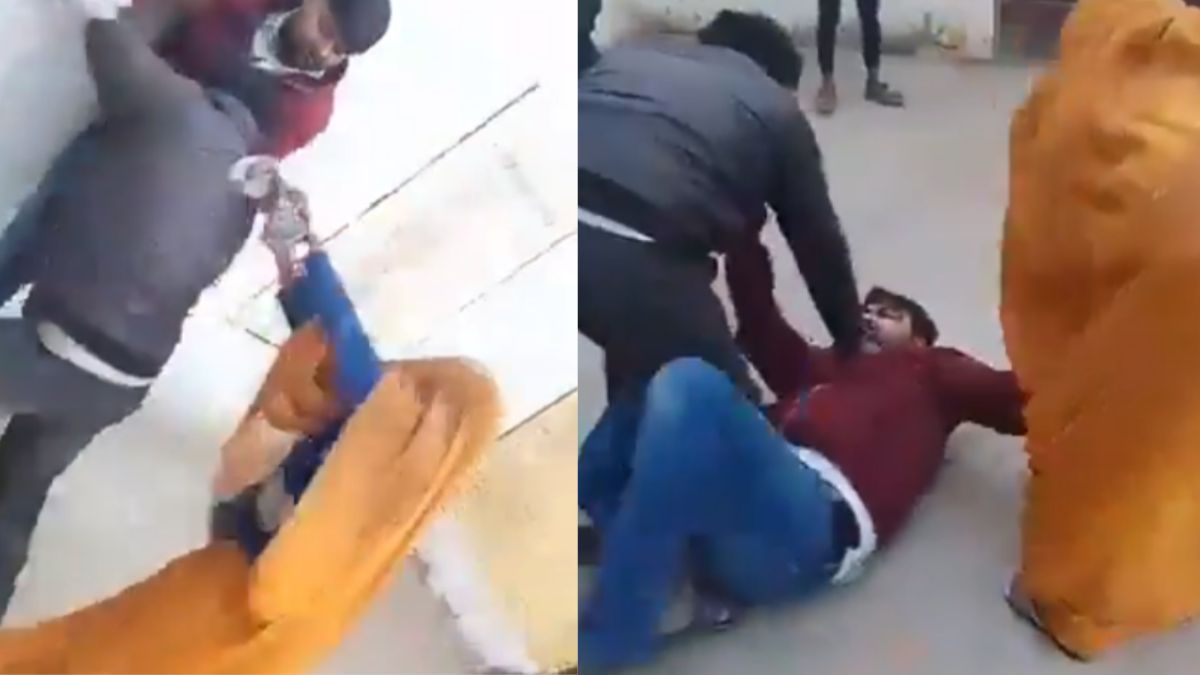 Viral Video: Ghunghat woman beats man with a slipper, reason will leave you surprised