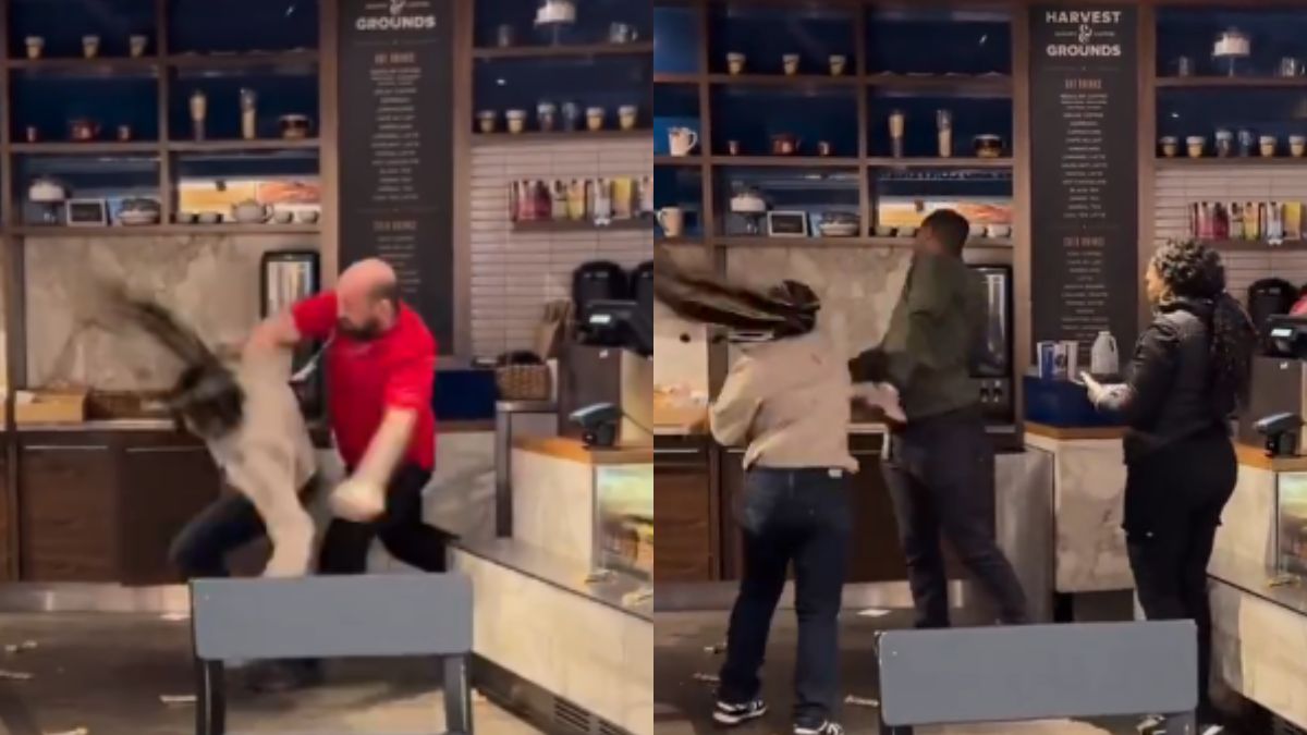 Viral Video: Woman attacks two male employees at Atlanta airport coffee shop, disturbing visuals surfaces