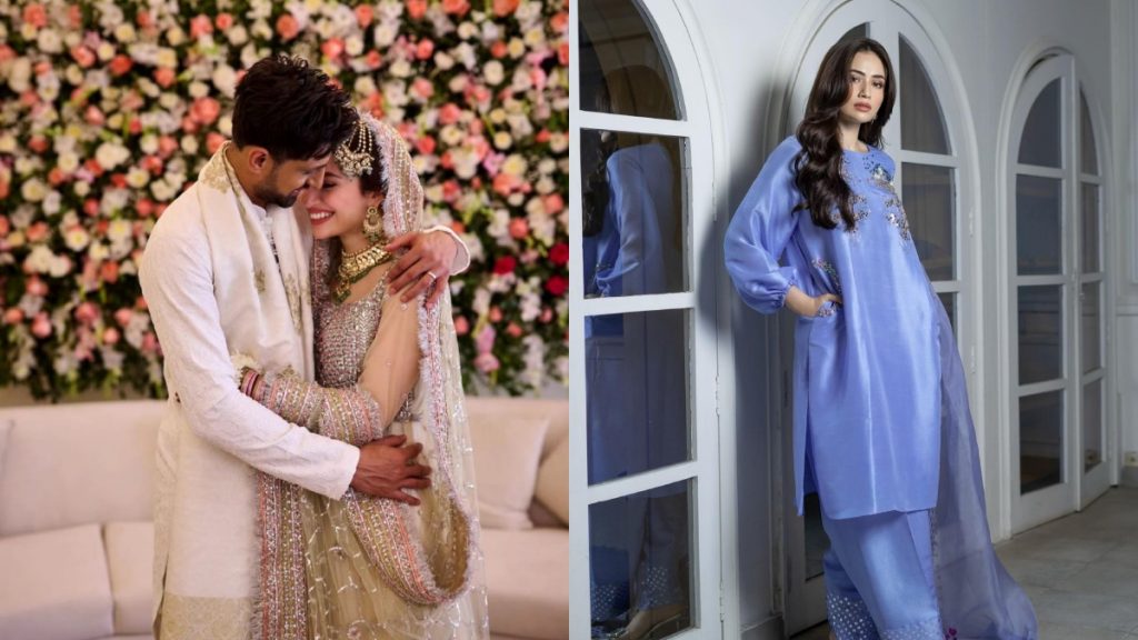 Sana Javed Sets Eid Fashion Trend in Cream-Toned Schiffli Dress - Lens