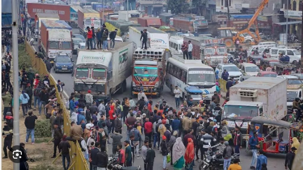 Truck driver strike