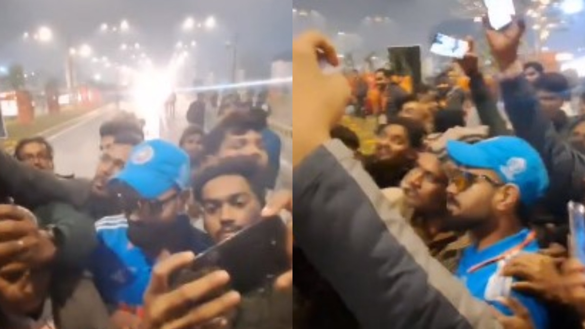 Virat Kohli lookalike gets mobbed in Ayodhya, netizens react (Video)