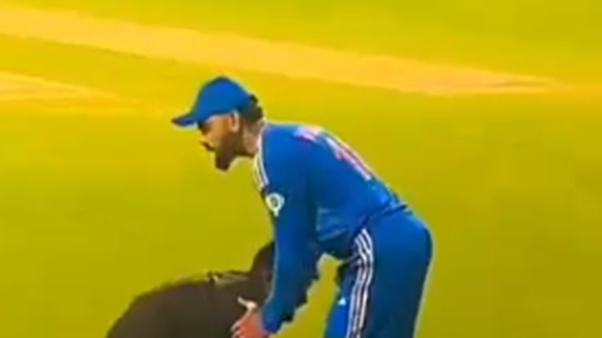 WATCH: Fan intrudes cricket field to hug King Kohli, latter’s reaction is winning internet