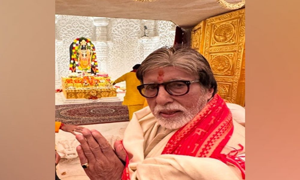 Amitabh Bachchan shares picture with Ram Lalla idol in Ayodhya