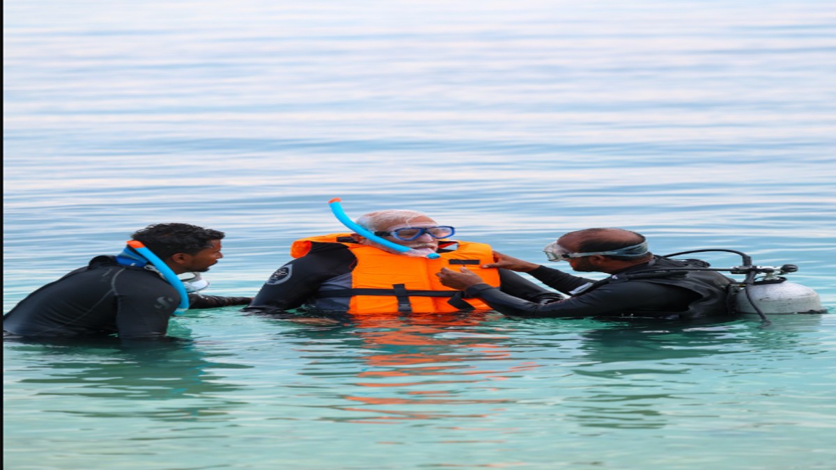 PM Modi goes snorkelling in Lakshadweep, recalls “enriching journey of learning and growing”