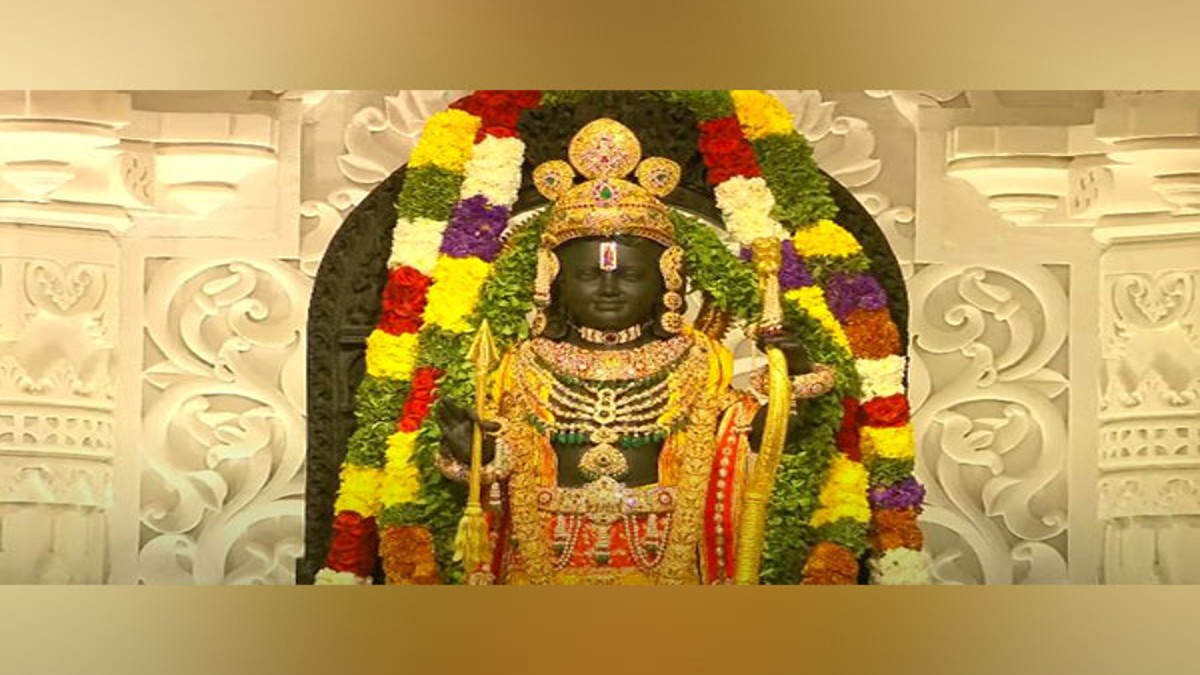 Ram Lalla Idol Unveiled At Grand Temple In Ayodhya Pm Modi Leads Rituals