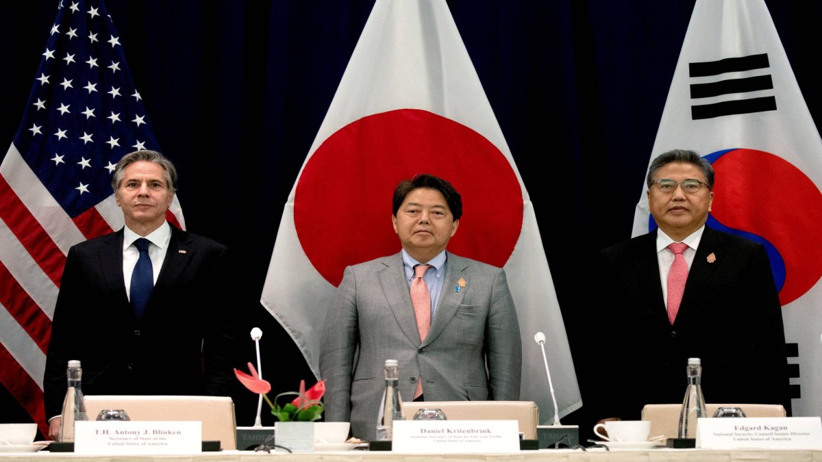 US, Japan, South Korea reiterate commitment to trilateral maritime security with international law