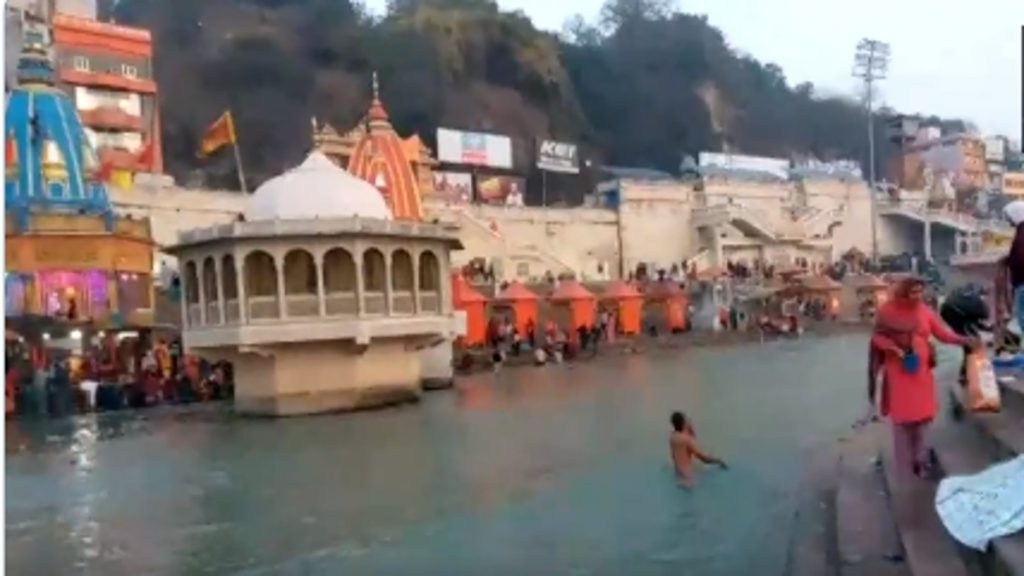 Holy dip in Ganga river