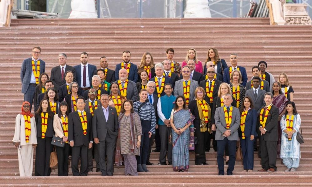 Ambassadors & Diplomats from 42 Nations Visit BAPS Hindu Mandir, Abu Dhabi, UAE