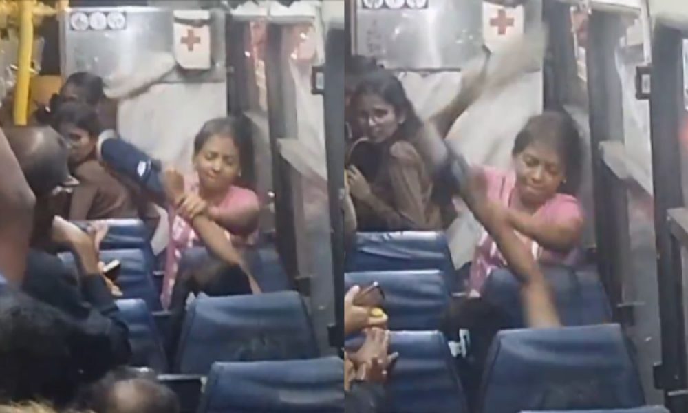 Viral Video: Bengaluru women mercilessly beat each other with slippers in moving bus, passengers watch in horror 
