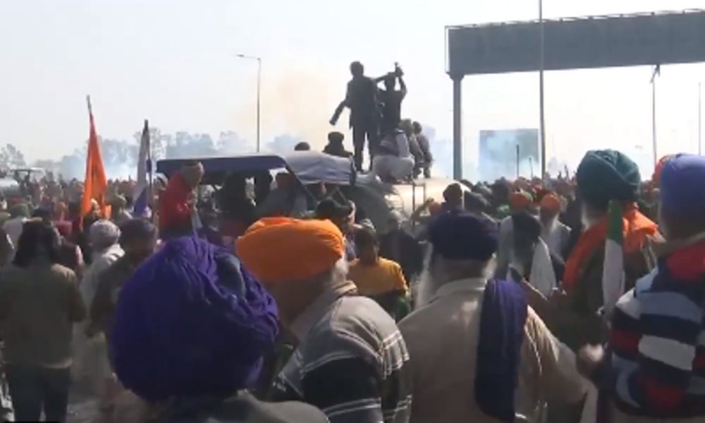 Police fire tear gas at farmers gathered at Punjab-Haryana Shambhu border to resume ‘Dilli Chalo’ protest