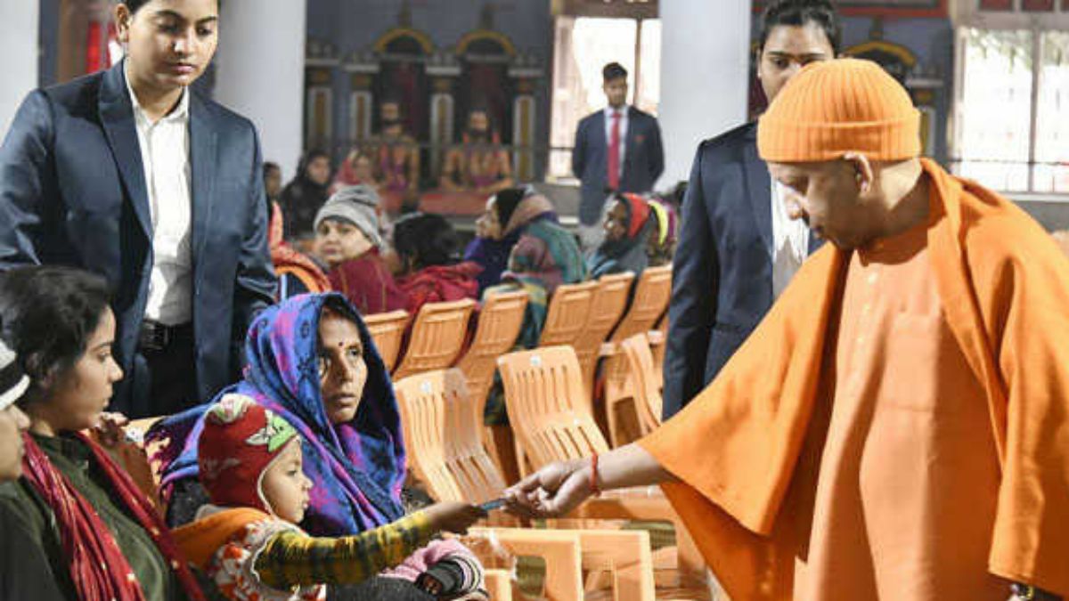 CM Yogi meets 2 young polio patients at Janata Darshan, assures all help in their treatment