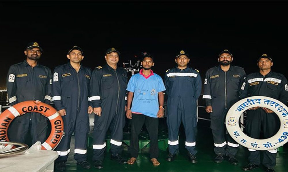 Coast Guard ship rescues man who fell into sea off Mumbai coast
