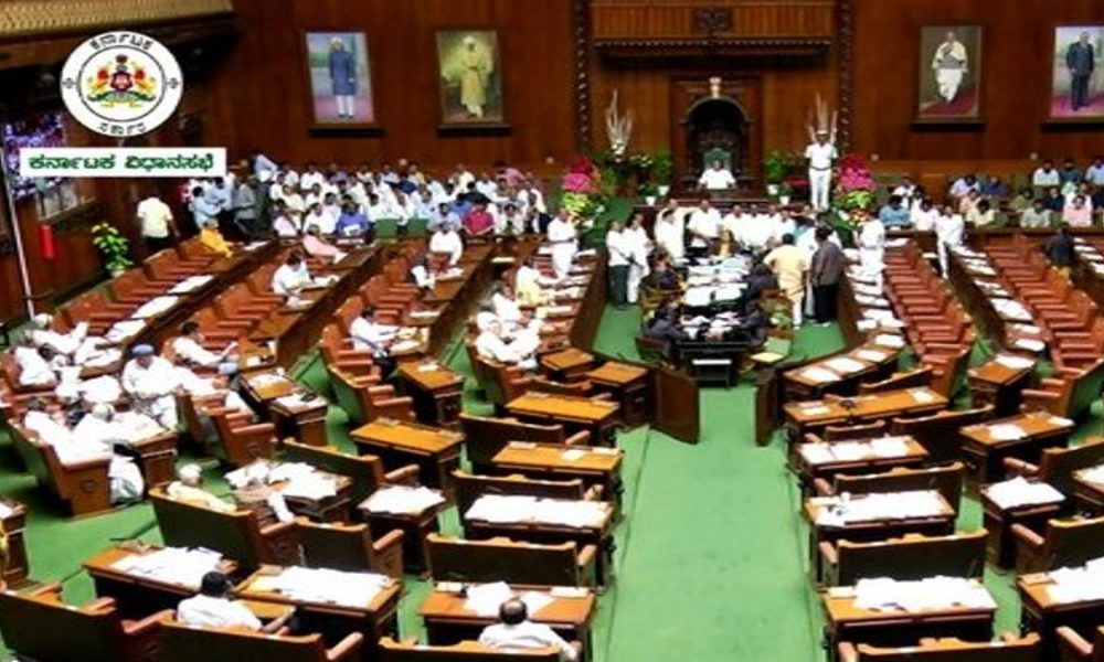 Karnataka: BJP MLAs protest in assembly demanding action on alleged ‘Pro-Pak slogan’ incident