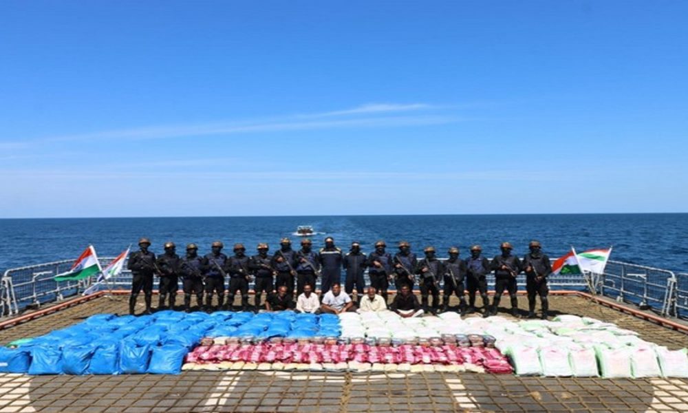 Indian Navy-NCB apprehends boat with drugs weighing over 3,000 kg off Gujarat coast