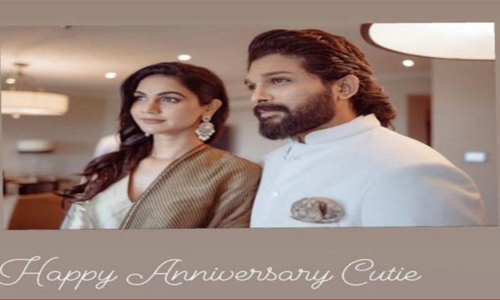 Allu Arjun wishes wife on Wedding Anniversary, says Too many more till the end of time