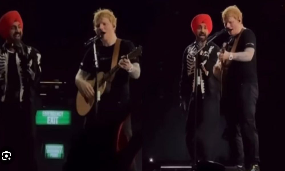 Diljit Dosanjh shares stage with ED Sheeran, Netizens say ‘what a rocking performance’