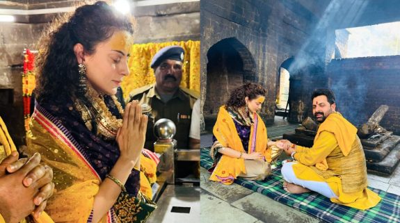 Watch: Kangana Ranaut offers prayers at Shaktipeeth Jawla Ji and Bagalmukhi Ji shrines on 37th birthday, shares pictures with fans