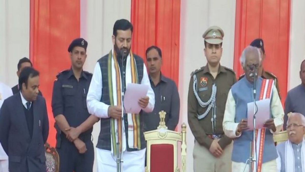 Nayab Singh Saini takes oath as Haryana Chief Minister