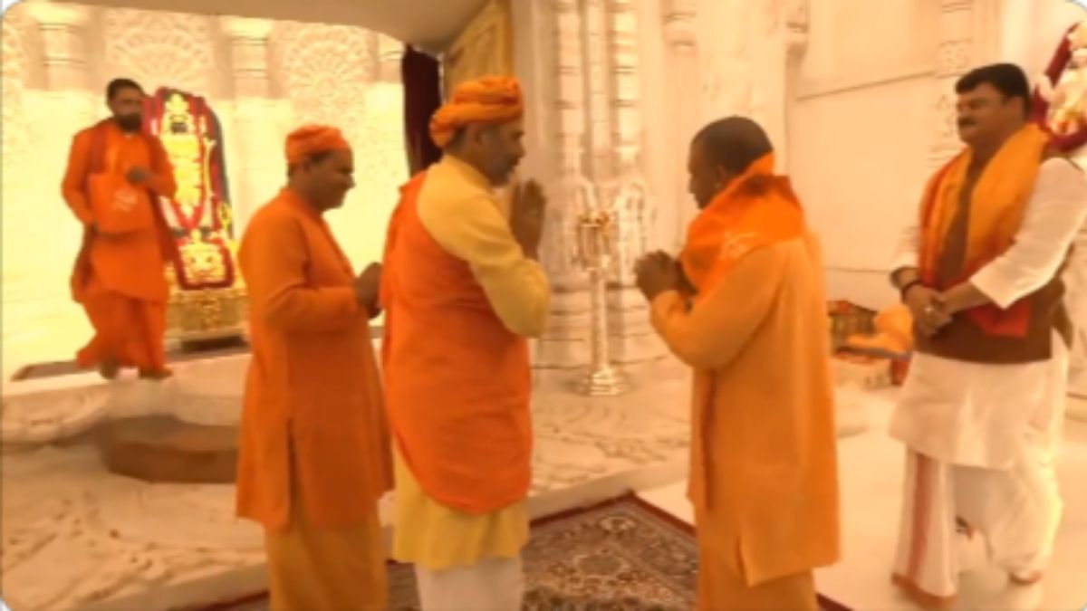 CM Yogi Adityanath offers prayers at Ram Lala, Hanuman Garhi Temple in Ayodhya