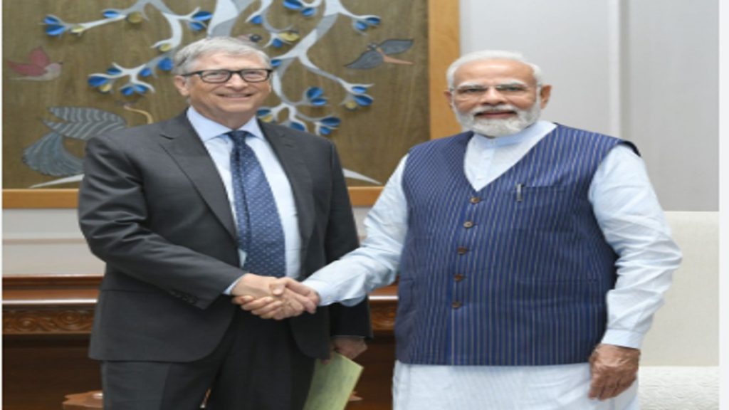 Modi with Bill Gates