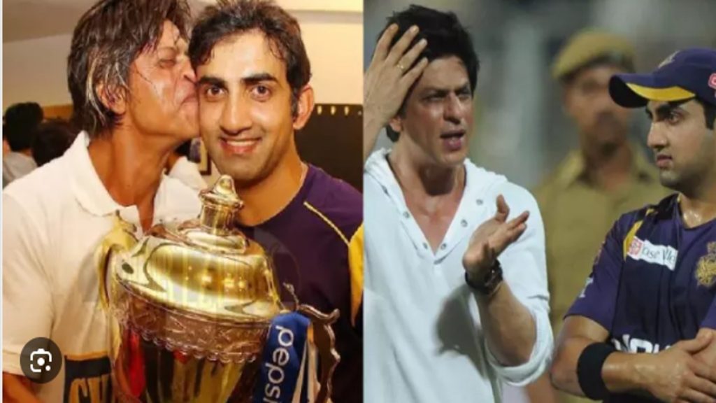 SRK with Gautam Gambhir