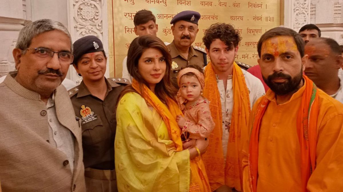 Watch: Priyanka Chopra visits Ayodhya’s Ram Temple with husband Nick Jonas and daughter Malti Marie, video viral