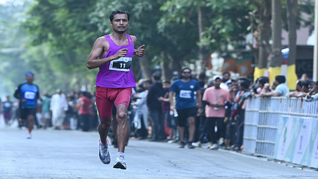 Tirtha Pun ran a perfect race to finish first