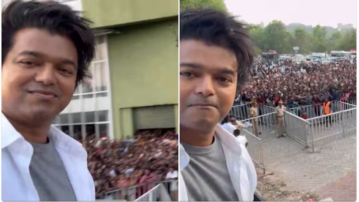 Watch: South Superstar Thalapathy Vijay clicks Signature Selfie with fans in Kerala