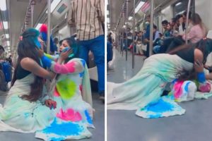 ‘How Bizzare & Shameful’: Netizens react to Girls Performing Obscene act inside Metro