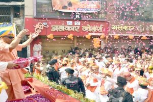 Chief Minister Yogi Adityanath participates in ‘Lord Narasimha Shobha Yatra’ in Gorakhpur